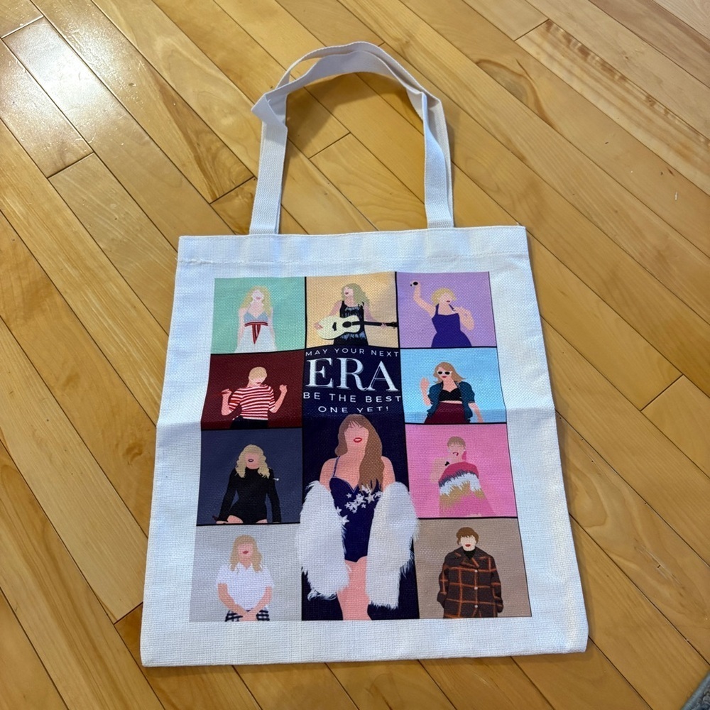 TAYLOR SWIFT Eras Tour Canvas Tote Bag Birthday βMay your next ERA be best yetβ